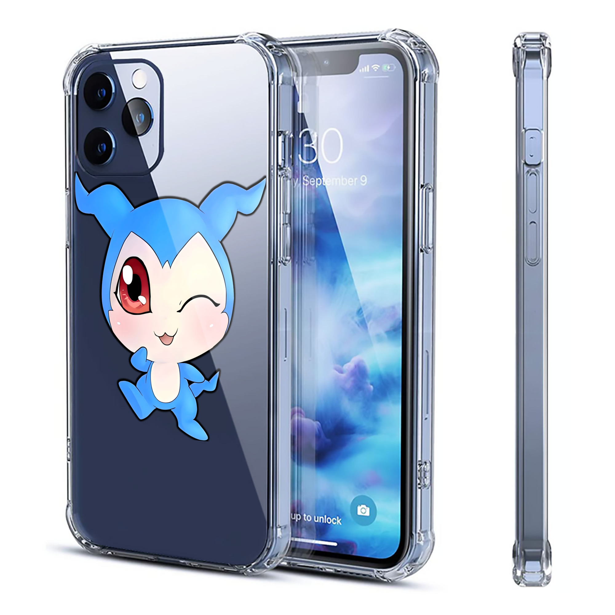 （画像用） Digimon デジタルモンスター/デジモン 【iPhone 12シリーズ対応】透明スマホケース（クリアソフトケース）